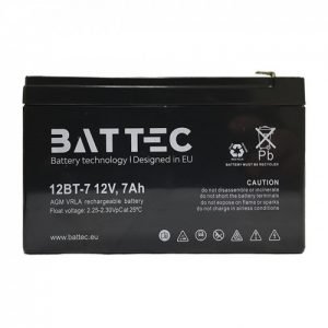 Maitinimo šaltiniai Akumuliatorius BATTEC 7Ah 12V