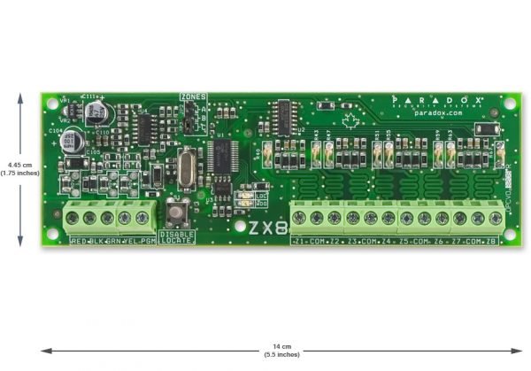 Išplėtimo moduliai PARADOX zonų išplėtimo plokštė APR-ZX8